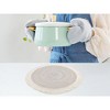 REGALWOVEN Round Rattan Indoor Outdoor Wipe Clean Rustic Placemats 15 x 15 Inch 6 Pcs - 4 of 4