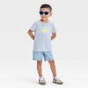 Toddler Boys' Short Sleeve Shark Graphic T-Shirt - Cat & Jack™ Masonary Gray - 4 of 4