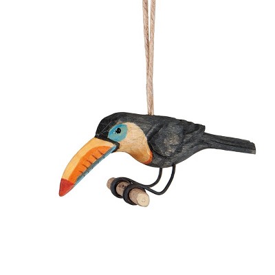 Gallerie II Toucan Carved Wood Ornament