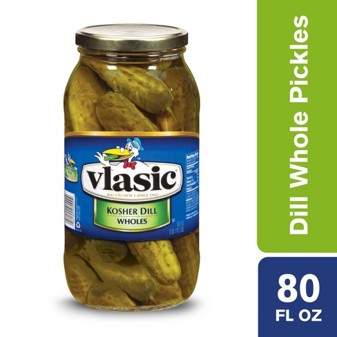 Vlasic Whole Kosher Dill Pickles 80oz Target