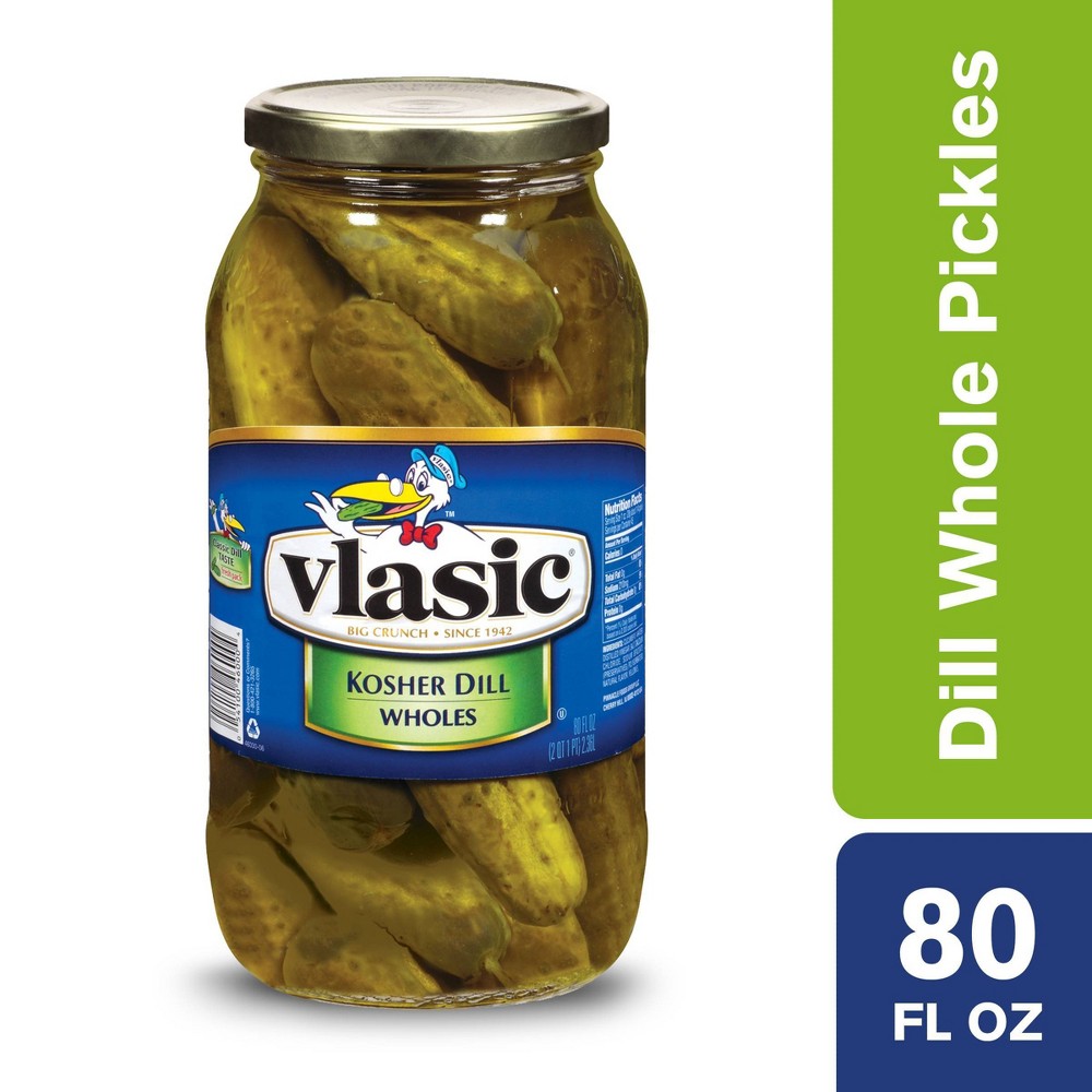 UPC 054100460004 product image for Vlasic Whole Kosher Dill Pickles - 80oz | upcitemdb.com