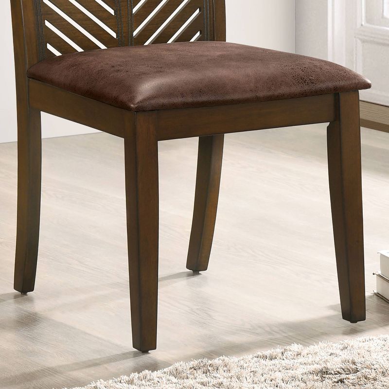 Set of 2 Coulter Padded Seat Side Chairs Walnut/Brown - HOMES: Inside + Out, 5 of 7