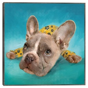 PJ Pups II Unframed Wall Canvas - Masterpiece Art Gallery: Modern Animal Artwork, MDF & Canvas Material, 20x20 inches - 1 of 4