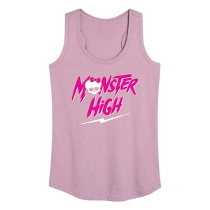 Women's - Monster High - Monster High Lightning Logo Graphic Racerback Tank - 1 of 4