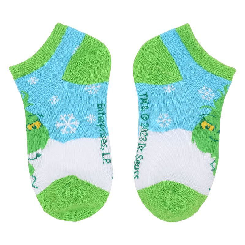 Youth Grinch Ankle Socks 6-Pack, 2 of 7