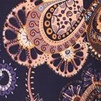 purple/gold paisley
