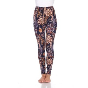 Women's One Size Fits Most Printed Leggings - One Size Fits Most - White Mark - 1 of 3
