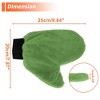 Unique Bargains Car Wash Towel Coral Fleece for Car Cleaning Wiping 9.84"x7.87"x0.39" Green - 4 of 4