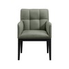 Meridian Furniture,Adrian Vegan Leather Dining Arm Chair, Set of 2 - 2 of 4