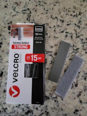 VELCRO Brand Industrial Strength Fasteners, Extreme Outdoor Weather  Conditions, Professional Grade Heavy Duty Strength Holds Up To 15 lbs on  Rough surfaces