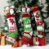 Joyfy 3 Pack Knit Christmas Stockings, Red & Green Large Rustic Cable Knit Xmas Stocking for Christmas Holiday Decoration - 3 of 4