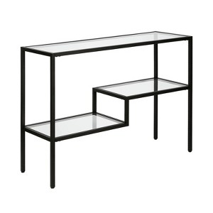 Two Tier Console Table in Black - Henn&Hart - 1 of 4