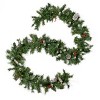 Christopher Knight Home Maeve 9’X10’’ Mixed Frosted Garland with Warm White Lights(Set of 2) - 4 of 4