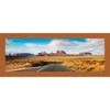 PosterPalooza | Panoramic Modernist Brown Picture Frame - UV Acrylic, Foam Board Backing, Hanging Hardware - 4 of 4