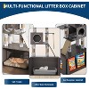 Nasitip 67-Inch Cat Tree with Hidden Litter Box, Multi-Level Tower with Perch, Condo, Hammock & Scratching Posts – Gray - 4 of 4
