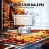 VEVOR 6 Pack Hotel Pans, 1/2 Size Anti-Jam Steam Pan, 0.8mm Thick Stainless Steel Restaurant Steam Table Pan, 6-Inch Deep Commercial Table Pan - 4 of 4