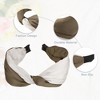 Unique Bargains Women's Color Block Satin Wide Headband 1.97" Width 1 Pc - 4 of 4
