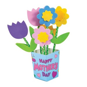 Mother?s Day Straw Flower Bouquet Craft Kit - Makes 12 : Target