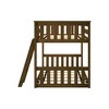 Max & Lily Twin over Twin Bunk Bed for Kids, Low Solid Wood Bunk Beds with Ladder for Small Room - 3 of 4