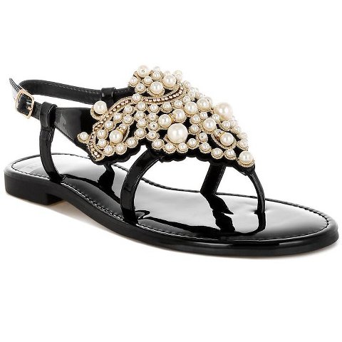 Обувь Rag & Co Womens Zalata Pearl Studded Flats 8