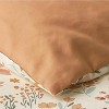 BAGOKIE Twin Size 5 Pieces Kids Bed in a Bag Floral Bedding Set for Girls, Orange Cream - 3 of 4