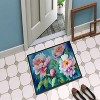 LunaLulinlk Peonies in Watercolor Doormat Front Door Mat Indoor Outdoor Rugs for Entryway - 4 of 4