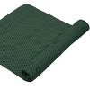 Home Mart Goods Hunter Green Non-Slip Foam Bathtub Shower Mat With Suction Cups - 36" x 17" - 4 of 4