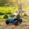 Qaba 12V Ride On Truck, 3.7 MPH Battery Powered Electric Car for Kids w/ Remote Control, 4-Wheel Suspension, Lights, Horn & Music - 3 of 4