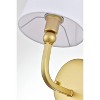 Elegant Lighting Colson 1 light Brass and Clear Bath Sconce - 4 of 4