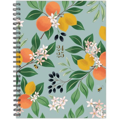 Willow Creek Press Botanical Fruit Academic July 2024 - June 2025 6.5"x8.5" Softcover Planner: Weekly Spiral-Bound, All Ages