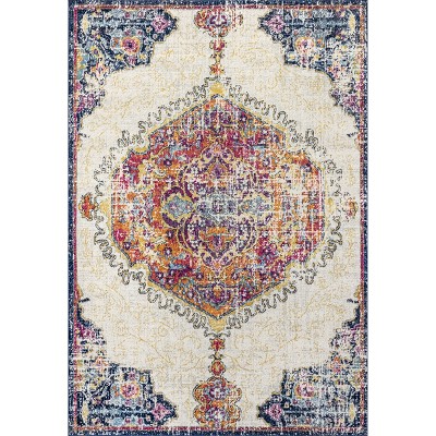 Tappeto NuLOOM Tammara Intrecciato A Mano – Cotone Riciclato Multicolore Ovale 7x9