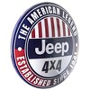 15" x 15" Licensed Jeep 4X4 Dome Metal Sign Dark Blue/Red - American Art Decor: Wall Decor for Auto Enthusiasts - 4 of 4