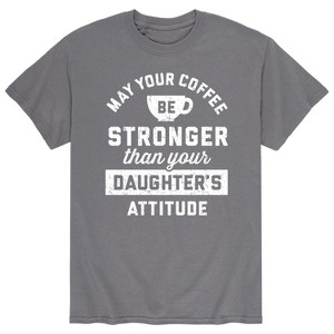 Men's - Instant Message - Coffee Stronger Than Attitude Short Sleeve Graphic T-Shirt - 1 of 4