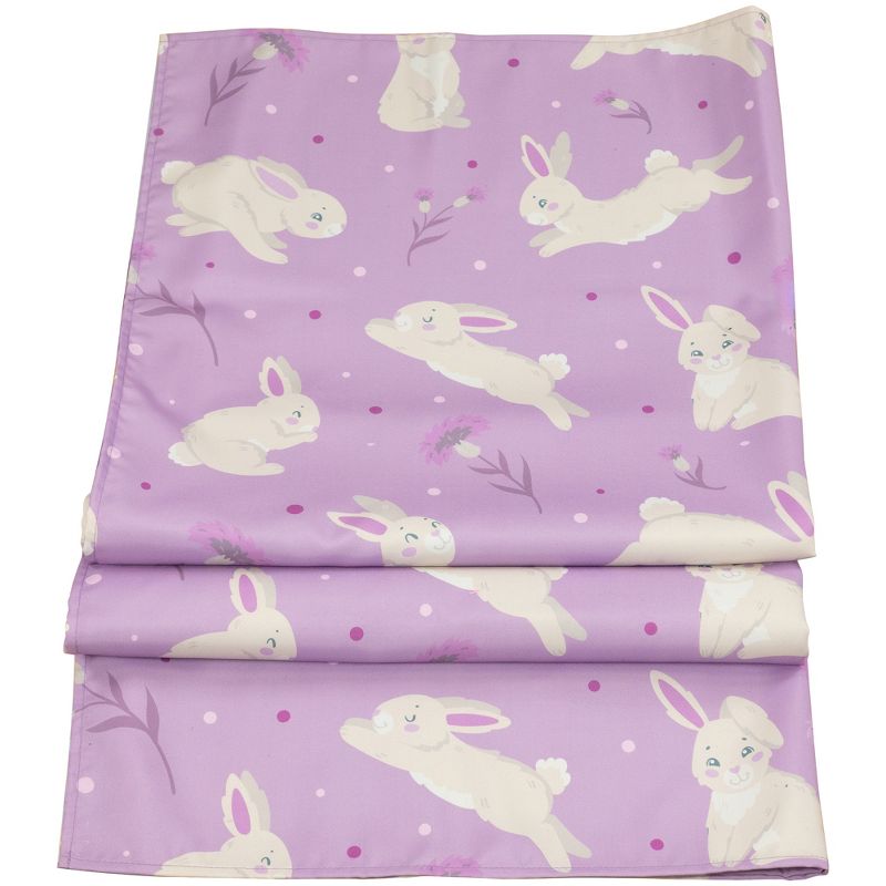 Northlight 70" Purple Easter Bunny Rectangular Tablecloth, 3 of 6