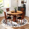 Tangkula Dining Chairs Set of 2 Dining Room Chairs w/ PU Leather Upholstered Seat - 3 of 4