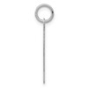 Black Bow Jewelry Sterling Silver, Athletic Collection, Large Polished Number 1 Pendant - 2 of 4