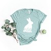 Simply Sage Market Women's Bunny With Flowers Short Sleeve Graphic Tee - 3 of 3