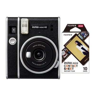 Fujifilm Instax Mini 40 Instant Camera with Fujifilm Instax Mini Film