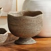 Plum & Post Burma Rattan Footed Cachepot - 2 of 4