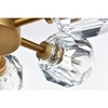 Elegant Lighting Eren 6 - Light Flush Mount in  Satin Gold - 3 of 4