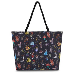 Disney Mickey and Stitch Tote bag - Girls, Boys, Teens, Adults - Mickey Minnie Mouse, Stitch, Classic Canvas Tote Travel Bag - 1 of 4