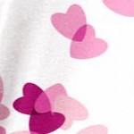 bright berry confetti heart