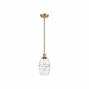 Vaz - 1 Light Stem Hung Mini Pendant In Industrial Style-8.13 Inches Tall and 5.88 Inches Wide - 1 of 1
