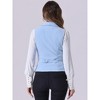 INSPIRE CHIC Women's Lapel Collar Dressy Versatile Racerback Waistcoat Suit Vest - 4 of 4