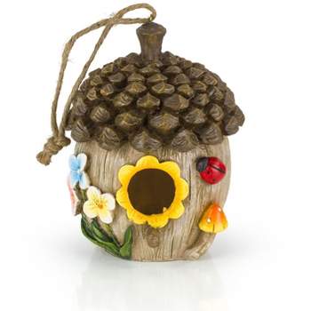 Dawhud Direct Hand-Painted Hanging Bird Houses for Outside