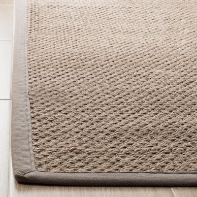 Handmade Natural Fiber Gray Sisal Area Rug 2'6" x 4'