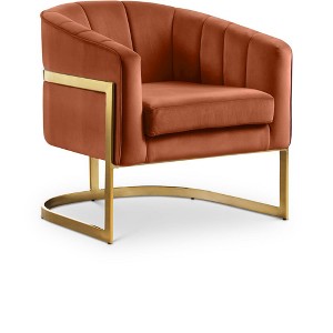 Meridian Furniture,Carter Velvet Accent Chair - 1 of 4