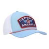 Marvel Universe Captain America Superhero Shield & Wings Adult Blue Trucker Hat - 3 of 4