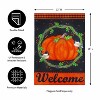 Evergreen Chickadee and Pumpkin Burlap Garden Flag 12 x 18 Inches Indoor Outdoor Decor - 4 of 4
