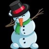 Men's Design By Humans Christmas Dabbing Snowman By GiftsIdeas T-Shirt - 2 of 4